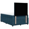 vidaXL Boxspring met matras fluweel blauw 120x190 cm