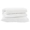 vidaXL Dekbed Set met kussen 2 pcs Wit Microfibre