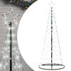 vidaXL LED-kerstboom 200 LEDs koud wit 180 cm