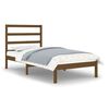 vidaXL Bedframe massief hout honingbruin 75x190 cm