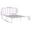 vidaXL Bedframe massief grenenhout 160x200 cm
