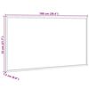 vidaXL Krijtbord met massief grenenhouten frame zwart 100x55 cm