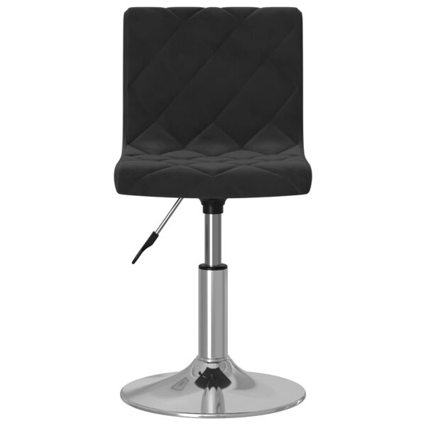 vidaXL Barkruk fluweel zwart