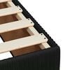 vidaXL Boxspring met matras fluweel zwart 160x200 cm