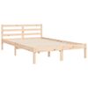 vidaXL Bedframe met hoofdbord massief hout