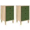 vidaXL Nachtkastje GELEEN 2 st Sonoma Eiken 36 x 33 x 60 cm