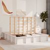 vidaXL Bedframe Wit 160 x 200 cm Massief grenenhout