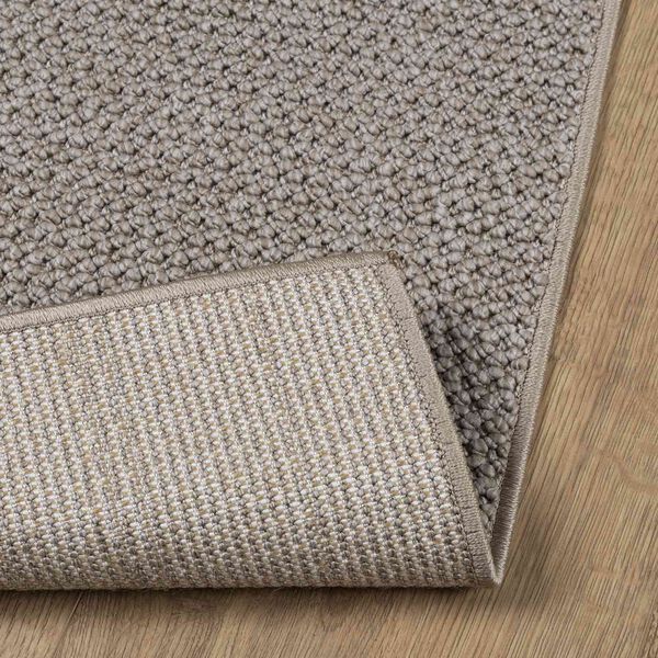 vidaXL Vloerkleden Vierkant LUGO Taupe 200 x 200 cm Polyester