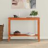 vidaXL Wandtafel Waskleur Bruin 110 x 40 x 80 cm Massief grenenhout