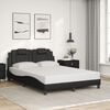 vidaXL Bedframe "Viana" met LED zonder matras grijs 120x200 cm