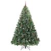 vidaXL Kunstkerstboom met 300 LED met standaard Groen 240 cm PE en PVC