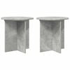 vidaXL Plantenstandaard 2 st Betongrijs 40 x 40 x 40 cm Bewerkt hout