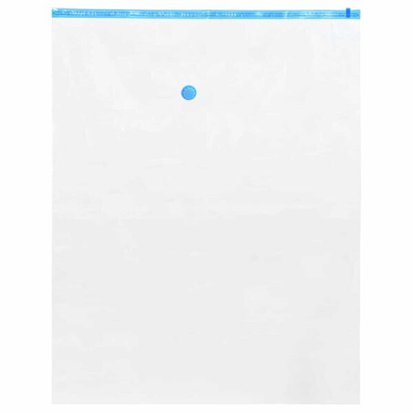 vidaXL Opslagzakken met opslag 10 pcs Transparant en Blauw 100 x 80 cm