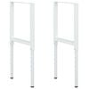vidaXL Werkbankframes verstelbaar 2 st 55x(69-95,5) cm metaal grijs