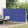 vidaXL Wind-/zonnescherm uittrekbaar 160x300 cm blauw