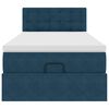 vidaXL Ottoman bed met matras 80x200cm fluweel donkerblauw