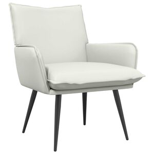 vidaXL Fauteuil Wit Kunstleer