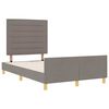 vidaXL Bedframe met hoofdeinde Taupe 120 x 200 cm Stof