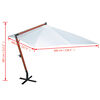 vidaXL Parasol 300x400 cm wit