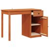 vidaXL Bureau Waskleur Bruin 100 x 50 x 74 cm Massief grenenhout
