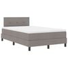 vidaXL Boxspring bed met matras met LED Taupe 120 x 200 cm Stof