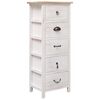 vidaXL Bijzetkast 35x25x87 cm paulowniahout