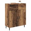 vidaXL Dressoir met lade Oud Hout 69,5 x 34 x 90 cm Bewerkt hout
