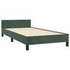 vidaXL Bedframe zonder matras 90x190 cm fluweel donkergroen