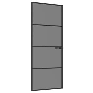 vidaXL Binnendeur 83 x 201,5 cm Gelaagd Glas en Aluminium