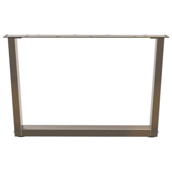 vidaXL Salontafelpoten 2 st V-vormig 70x(42-43,3) cm staal naturel