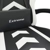 vidaXL Gamestoel draaibaar kunstleer zwart en wit