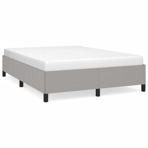 vidaXL Bedframe zonder matras stof lichtgrijs 140x190 cm