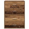 vidaXL Kasten met 2 lades 2 st 60x31x40cm bewerkt hout oud houtkleurig