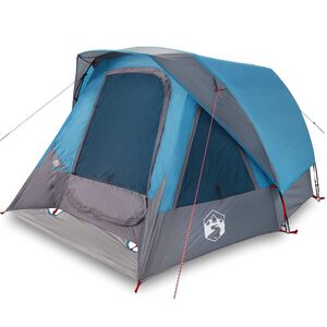 vidaXL Gezinstent 6-persoons waterdicht blauw