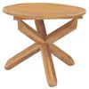 vidaXL Tuintafel &Oslash;90x75 cm massief teakhout