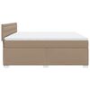 vidaXL Boxspring met matras kunstleer cappuccinokleurig 180x200 cm