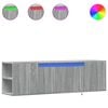 vidaXL Tv-wandmeubel met LED-verlichting 135x31x39,5 cm grijs sonoma