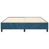 vidaXL Boxspring bed 160x200 cm fluweel donkerblauw