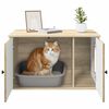vidaXL Kattenhuis Sonoma 85 x 55 x 50,5 cm Bewerkt hout