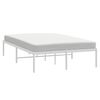 vidaXL Bedframe metaal wit 120x200 cm