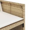 vidaXL 17-delige Tuinset met kussens poly rattan beige