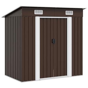 vidaXL Tuinberging 194x121x181 cm staal bruin