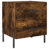 vidaXL Nachtkastje 40x35x47,5 cm bewerkt hout gerookt eikenkleurig