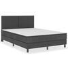 vidaXL Boxspringframe stof grijs 160x200 cm