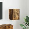 vidaXL TV Wandkast Gerookt eiken 30 x 31 x 40 cm Bewerkt hout