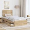 vidaXL Bedframe met lade Sonoma Eiken 75 x 190 cm Ingenieurshout