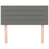 vidaXL Hoofdbord 100x5x78/88 cm stof donkergrijs