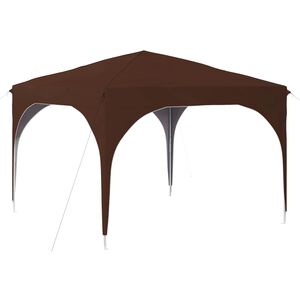 vidaXL Pop-up partytent 290 x 290 x 245 cm Bruin