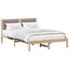 vidaXL Bedframe met Gevoerd Hoofdgedeelte Taupe 120 x 190 cm