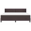 vidaXL Boxspringbed met matras Donkerbruin 200 x 180 cm Polyester